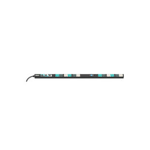 PDU Inteligente Monitoreable EL2P para Distribución de Energía, Enchufe de Entrada IEC 60309 3P+N+E 6h 32A/30A (IP44), 24 Salidas C13/C15 y 24 C13/C15/C19/C21, de Instalación Vertical, 240 Vca, 30/32 Amp