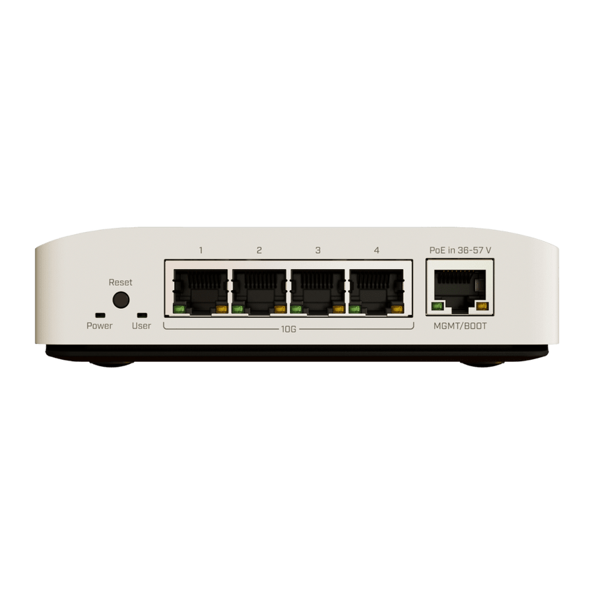 Cloud Router Switch / 4 puertos 10Gbps / Montaje en pared o Riel Din