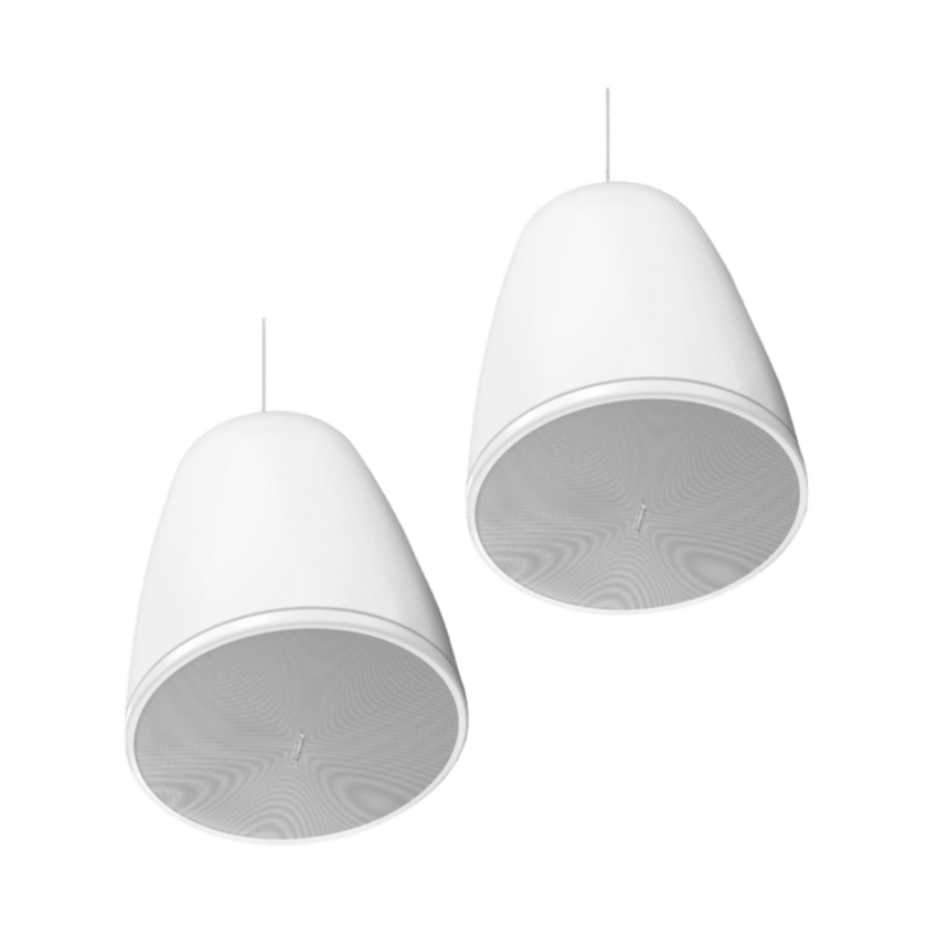 Par de Altavoz colgante | DesignMax | 6in | 8ohms | 70/100V | Blanco | Exterior