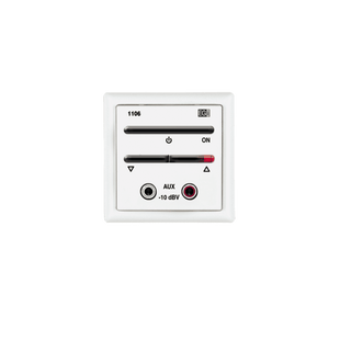 Módulo De Entrada Para Señal De Audio Auxiliar Con Encendido/Apagado Y Regulación De Volume, Color Blanco