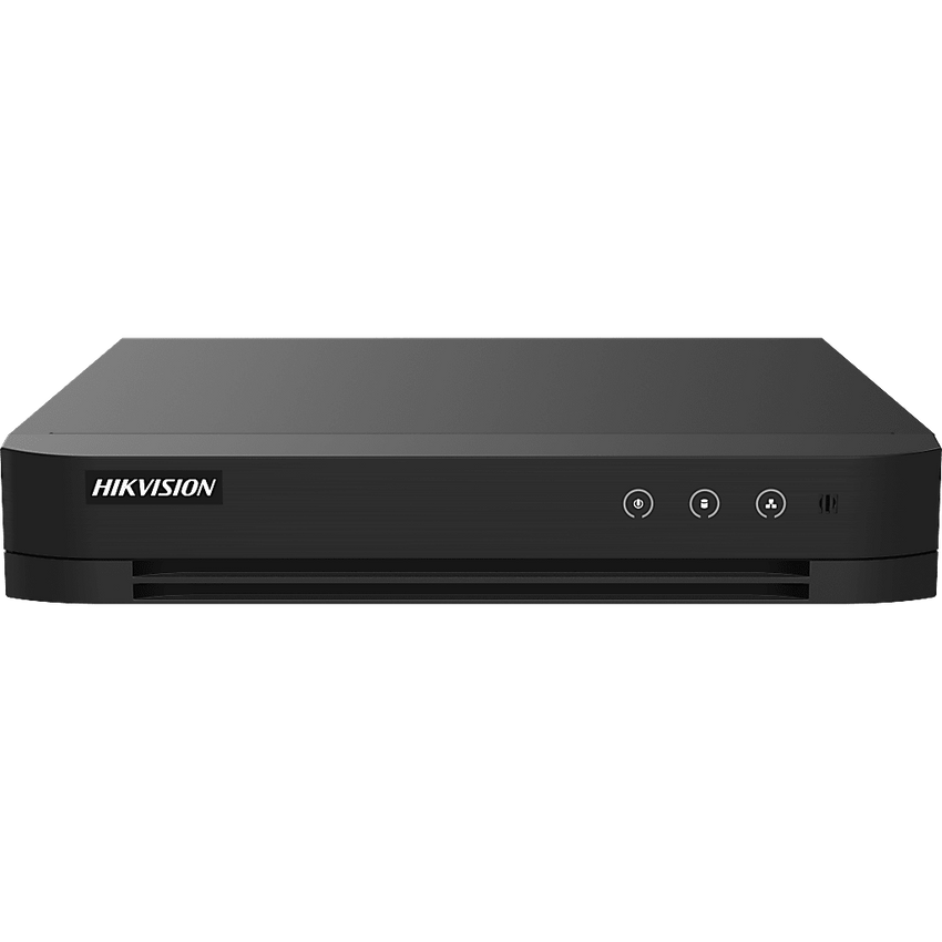 DVR 4 Canales TURBOHD + 4 Canales IP / 8 Megapixel (4K) / Audio Bidireccional / ACUSENSE / 1 Bahía de Disco Duro / Salida de Video en Full HD / H.265+
