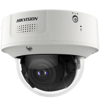 Domo IP 8 Megapixel / Lente Mot. 2.8 a 12 mm /  DARKFIGHTER / WDR 120 dB / IK10 / 30 mts IR / Conteo Facial / Detección Facial / Interior / PoE / Búsqueda por Atributos / Micrófono Integrado / Micro SD