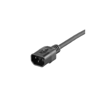 Cable de Alimentación Eléctrica Con Bloqueo Doble de Seguridad, de IEC C14 a IEC C13, 4 ft. de Largo, Color Negro, Paquete de 10 Piezas