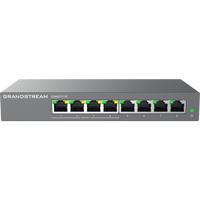 Switch de Red Administrable Capa 2 Lite / 8 Puertos Gigabit Ethernet / 4 Puertos PoE / VLAN / QoS / Snooping IGMP / Montaje en Pared y Escritorio / Compatible con GDMS