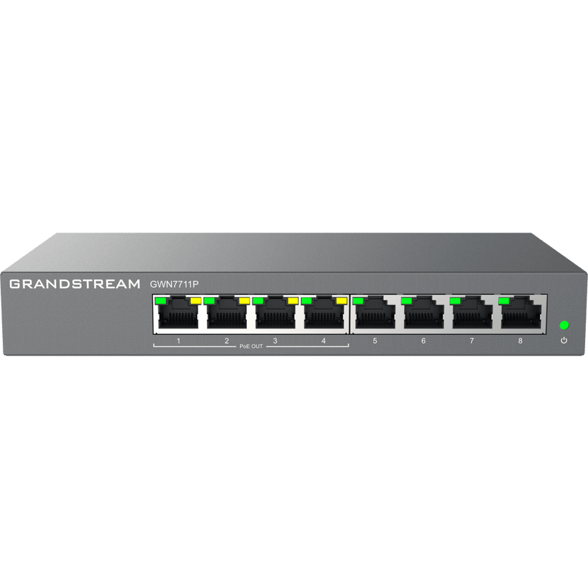 Switch de Red Administrable Capa 2 Lite / 8 Puertos Gigabit Ethernet / 4 Puertos PoE / VLAN / QoS / Snooping IGMP / Montaje en Pared y Escritorio / Compatible con GDMS