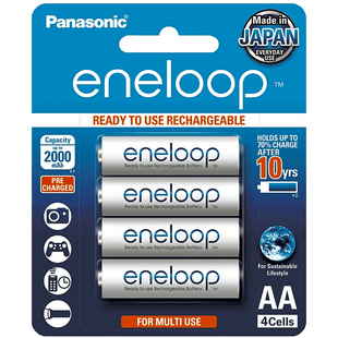 Batería Recargable AA 1.2V ENELOOP / Ni-HM / Paquete de 4 Baterías