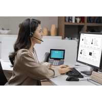 Diadema Alambrica Yealink UH34 Lite Dual USB-C/A con Almohadillas de Esponja y Compatibilidad UC Multiplataforma