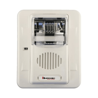Sirena Estrobo, 24 Vcd, Multi-Candela 15 hasta 110 cd, Montaje En Pared, Color Blanco, Serie HEC3 (0500-06030)