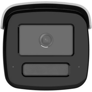 [ PROTECCIÓN ACTIVA ] Bala IP 4 Megapixel / Lente 4 mm / 60 mts IR / Exterior IP67 / Micrófono y Bocina Integrado (Audio de Dos Vías) / DARKFIGHTER / PoE+ / Luz Estroboscopica / ONVIF / Micro SD / 4 Analíticos