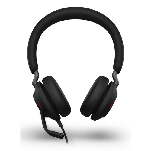 Jabra Evolve 2 40SE, Auricular Stereo Versión MS con Aislamiento de Ruido, Conexión USB C/A y Indicador de Ocupado (Busylight) (24189-999-799)