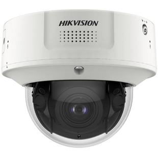 Domo IP 8 Megapixel / Lente Mot. 2.8 a 12 mm /  DARKFIGHTER / WDR 120 dB / IK10 / 30 mts IR / Conteo Facial / Detección Facial / Interior / PoE / Búsqueda por Atributos / Micrófono Integrado / Micro SD