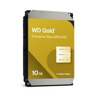 Disco Duro Empresarial WD Gold / SATA 6 Gb/s / 10 TB / 7200 RPM / Tecnología HelioSeal / ArmorCache / 5 Años Garantía / 2.5M Horas MTBF