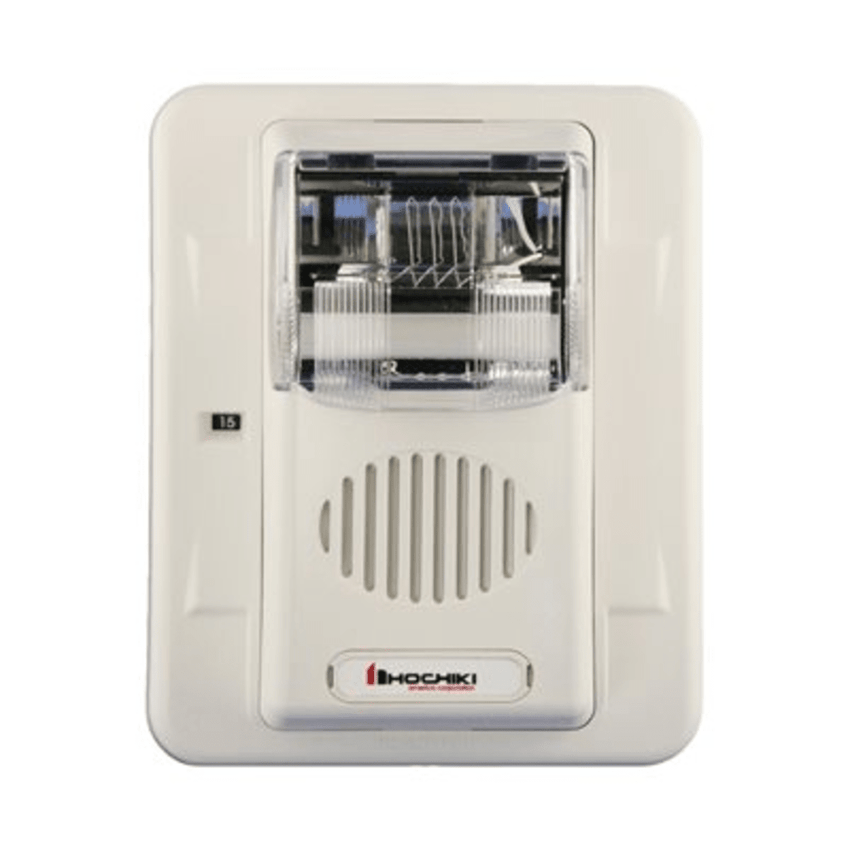 Sirena Estrobo, 24 Vcd, Multi-Candela 15 hasta 110 cd, Montaje En Pared, Color Blanco, Serie HEC3 (0500-06030)