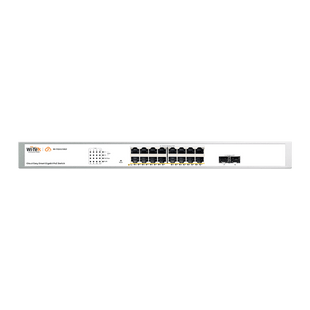 Switch Administrable PoE  / 16 puertos PoE af/at Gigabit /  2 x SFP Gigabit / Administración Cloud Gratuita / Presupuesto 240 W