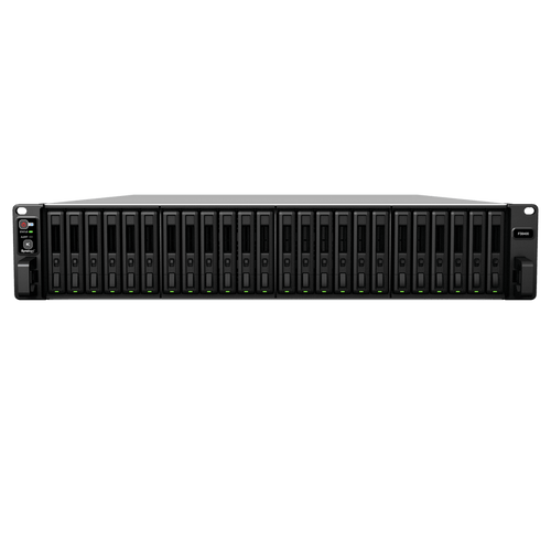 Servidor All-Flash Synology FlashStation FS6400 | 24 Bahías SAS-SATA | Dual Intel Xeon Silver 4110 | 32GB DDR4 ECC RDIMM | 10GbE | Escalable hasta 72 Unidades.