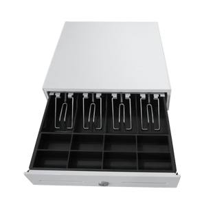 Cajón para Efectivo / Serie MK / 4 Compartimentos Billetes 5-8 Monedas / Clips Metálicos / Ranura de Inserción / Punto de Venta