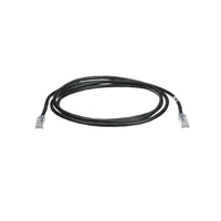 Cable de Parcheo TX6, UTP Cat6, 24 AWG, CM, Color Negro, 2.13 Metros (7 Pies)