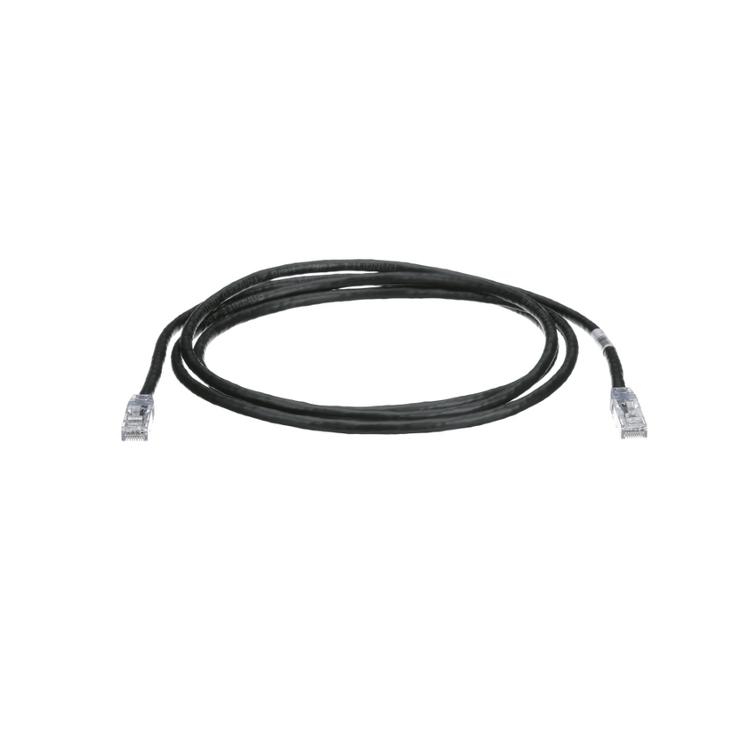 Cable de Parcheo TX6, UTP Cat6, 24 AWG, CM, Color Negro, 2.13 Metros (7 Pies)