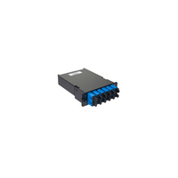 Placa Acopladora de Fibra Óptica FAP, Con 12 Pigtails y 6 Conectores SC Duplex (12 Fibras), Para Fibra Monomodo OS1/OS2, Color Azul