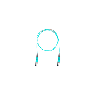 Jumper de Fibra Optica Multimodo 50/125 OM4, LC-LC Duplex, OFNR (Riser), Color Aqua, 25 Metros