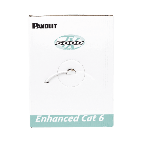 Bobina de Cable UTP 305 Metros (1000 Pies) de Cobre, TX6000™ PanNet, Reelex, Gris, Categoría 6 Mejorado (23 AWG), PVC (CMR, Riser), de 4 Pares