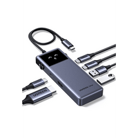Hub USB-C 6 en 1 / HDMI 4K@60Hz / 3 Puertos USB-A 5Gbps / Carga PD 3.0 100W / Compatibilidad Universal Windows-macOS-Linux / Diseño Compacto
