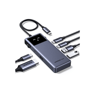 Hub USB-C 6 en 1 / HDMI 4K@60Hz / 3 Puertos USB-A 5Gbps / Carga PD 3.0 100W / Compatibilidad Universal Windows-macOS-Linux / Diseño Compacto