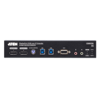 Extensor KVM over IP Dual Display 5K DisplayPort | Transmisión Sin Pérdidas Cero Latencia | Resolución 5120x2880 @ 30Hz | Dual SFP+ 10Gbps hasta 10 km | Redundancia de Energía y Red | Encriptación AES-256 | Gestió