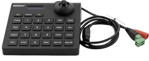 Mini Teclado controlador PTZ con pantalla LCD y joystick altamente resistente