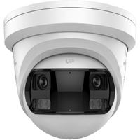 [PROTECCIÓN ACTIVA] Turret IP Panorámica 16  Megapixel / 180° / Imagen a Color 24/7 / PoE / WDR 130° / IP67 / ACUSENSE / Protección Activa (Luz Estroboscópica y Alarma Audible) / MicroSD
