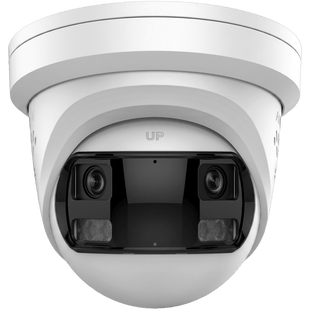[PROTECCIÓN ACTIVA] Turret IP Panorámica 16  Megapixel / 180° / Imagen a Color 24/7 / PoE / WDR 130° / IP67 / ACUSENSE / Protección Activa (Luz Estroboscópica y Alarma Audible) / MicroSD