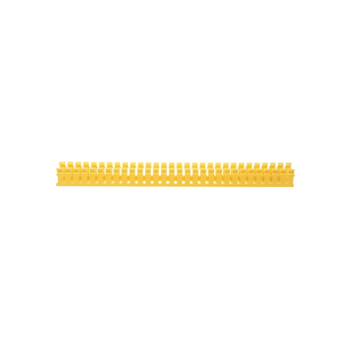 Canaleta Ranurada de PVC sin Tapa, Tipo H (Tapa Abisagrada), 2 in de Ancho, 2 in de Alto y 3048 mm de Largo, Color Amarillo