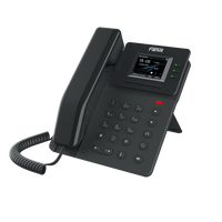 Teléfono IP empresarial para 4 líneas SIP con pantalla LCD de 2.4 pulgadas a color, Opus y conferencia de 6 vías, PoE.