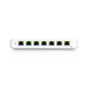USW Ultra Switch de 8 Puertos GbE (7 Puertos PoE+ y 1 Puerto Entrada PoE++) con Opciones de Montaje Versátiles