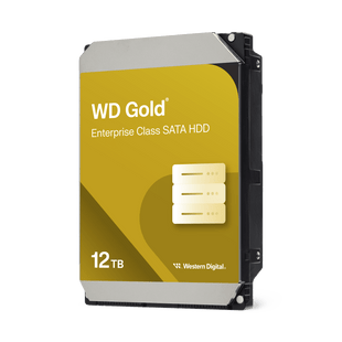 Disco Duro Empresarial WD Gold / SATA 6 Gb/s / 12 TB / 7200 RPM / Tecnología HelioSeal / ArmorCache / 5 Años Garantía / 2.5M Horas MTBF