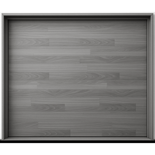 Puerta de Garage de Alta Calidad / Estilo Americano / Acabado Laminado PREMIUM / Color Gris / 18x8 Pies.