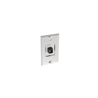 Placa de Pared Telefónica, Salida de 1 Puerto Keystone, Con Jack Cat5e Estilo TP, de Acero Inoxidable