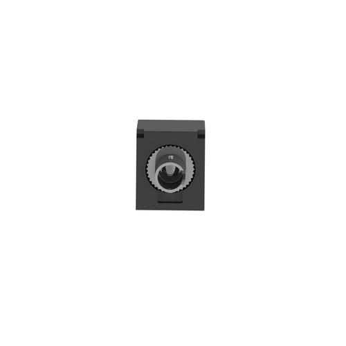 Módulo Acoplador ST Simplex, para Fibra Óptica Multimodo OM3/OM4, Tipo Mini-Com, Color Negro