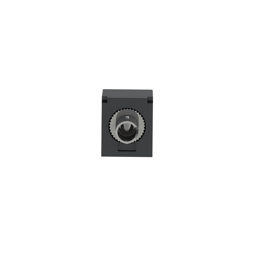 Módulo Acoplador ST Simplex, para Fibra Óptica Multimodo OM3/OM4, Tipo Mini-Com, Color Negro