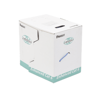 Bobina de Cable UTP 305 Metros (1000 Pies) de Cobre, TX6000™ PanNet, Reelex, Azul, Categoría 6 Mejorado (23 AWG), PVC (CMR, Riser), de 4 Pares