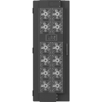 Enfriador de Puerta Trasera para Rack 42U / 800W Agua Refrigerada / 12 Ventiladores DC Hot-Swap / Ethernet SNMP Modbus / Hoffman RackChiller RDHX PRO