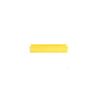 Canaleta FiberRunner™ 4X4, de PVC Rígido, Color Amarillo, 3 m de Largo
