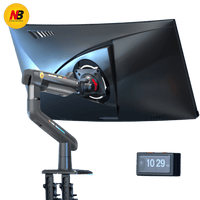 Soporte Mecánico Gaming NB F5 | Monitores de 32" a 60" | Vesa 75 x 75, 100 x 100 | Carga 2-20 kg | Iluminación RGB | Sistema de Resorte de Alta Precisión