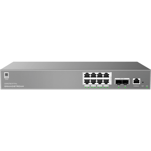 Switch de Red Empresarial L2++ / Serie GWN7800 Pro / 8 Puertos Gigabit PoE 120W / 2 Puertos 2.5GG SFP / Gestión Cloud GDMS / VLAN 4K / QoS Avanzado / Seguridad Integral