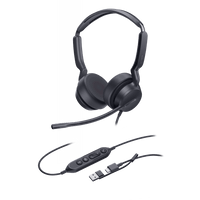Diadema Alámbrica Yealink UH42 Dual con Audio HD y Conectividad USB-C/A Certificada con Microsoft Teams