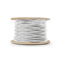 Carrete de 305 Metros (1000 Pies) de Cable / 2 x 14 AWG / Tipo CL3P / Plenum / Color Blanco / Para Aplicaciones de Alarmas de Intrusión, Control de Acceso, Automatización, Interfonos y Tv Porteros