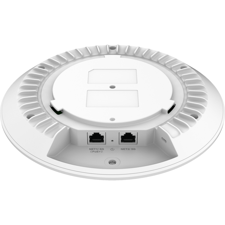 Punto de Acceso Wi-Fi 7 / Triple Banda BE11000 / MU-MIMO 2x2:2 / 384 Clientes Simultáneos / 2 Puertos 5G Ethernet con PoE+ / Cobertura Hasta 175 mts / BLE 5.3 / Gestión Integrada y en la Nube