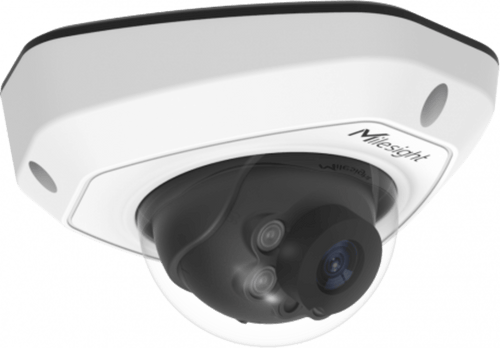 Cámara IP Mini Domo / 4K UHD / 120dB WDR / 0.005Lux Starlight / H.265+ / IR 30mts / PoE / IP67 / IK10 / Análisis de Video AI