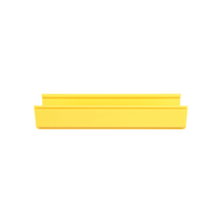 Canaleta FiberRunner™ 6X4, de PVC Rígido, Color Amarillo, 3 m de Largo