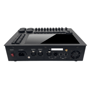 Consola de Iluminación DMX EPLT1 / 2 Universos  / Pantalla 10.1" Multitáctil / 10 Faders + 4 Ruedas / WiFi Integrado / Flight Case Incluido